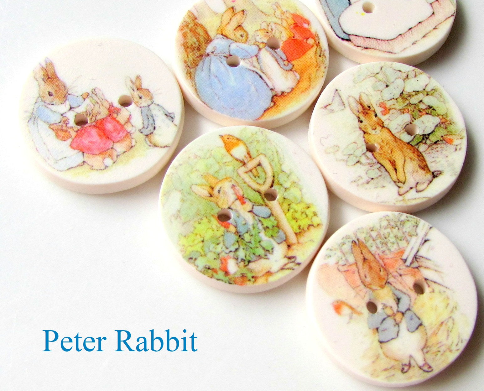 Peter Rabbit Buttons – Ginger Mint Collection
