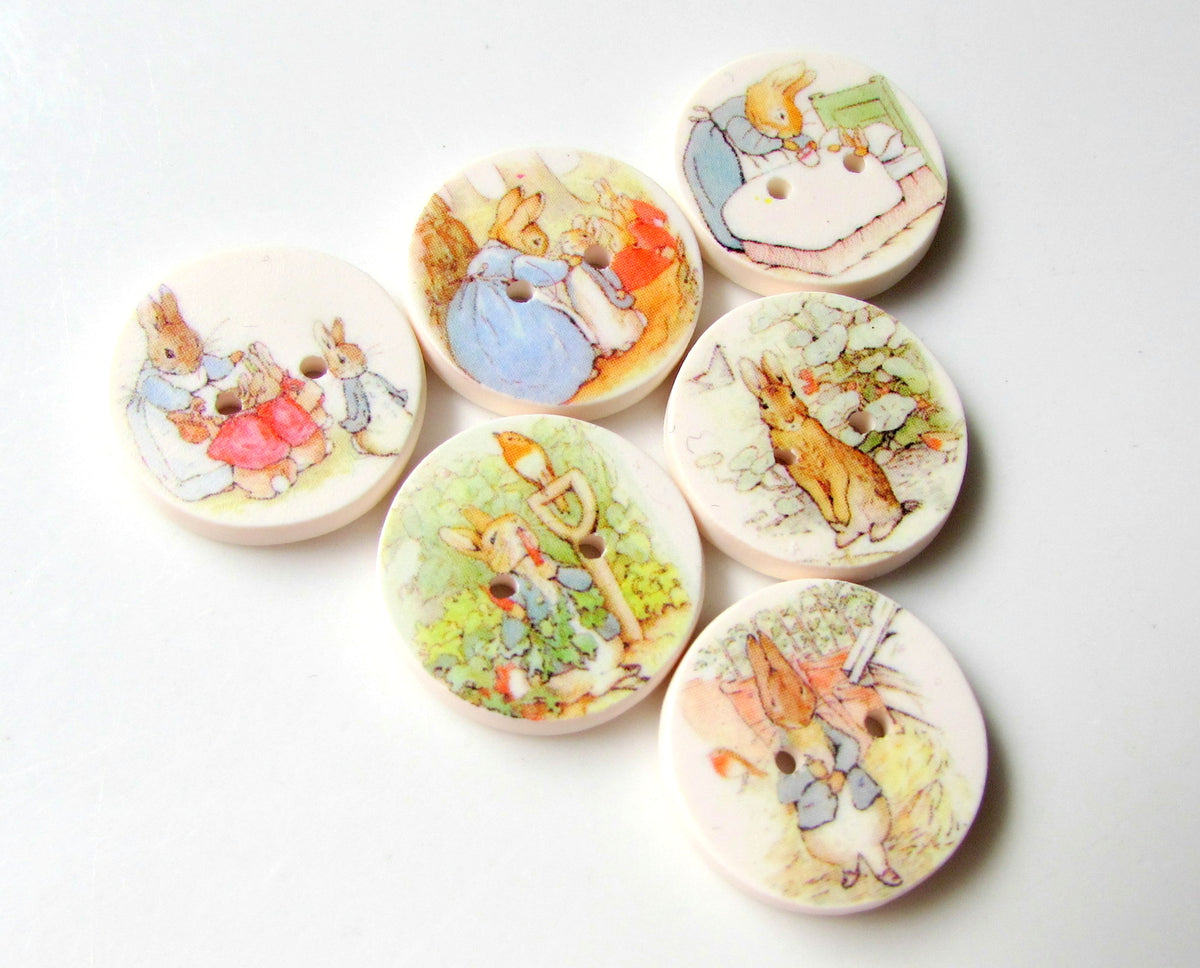 Peter Rabbit Buttons – Ginger Mint Collection