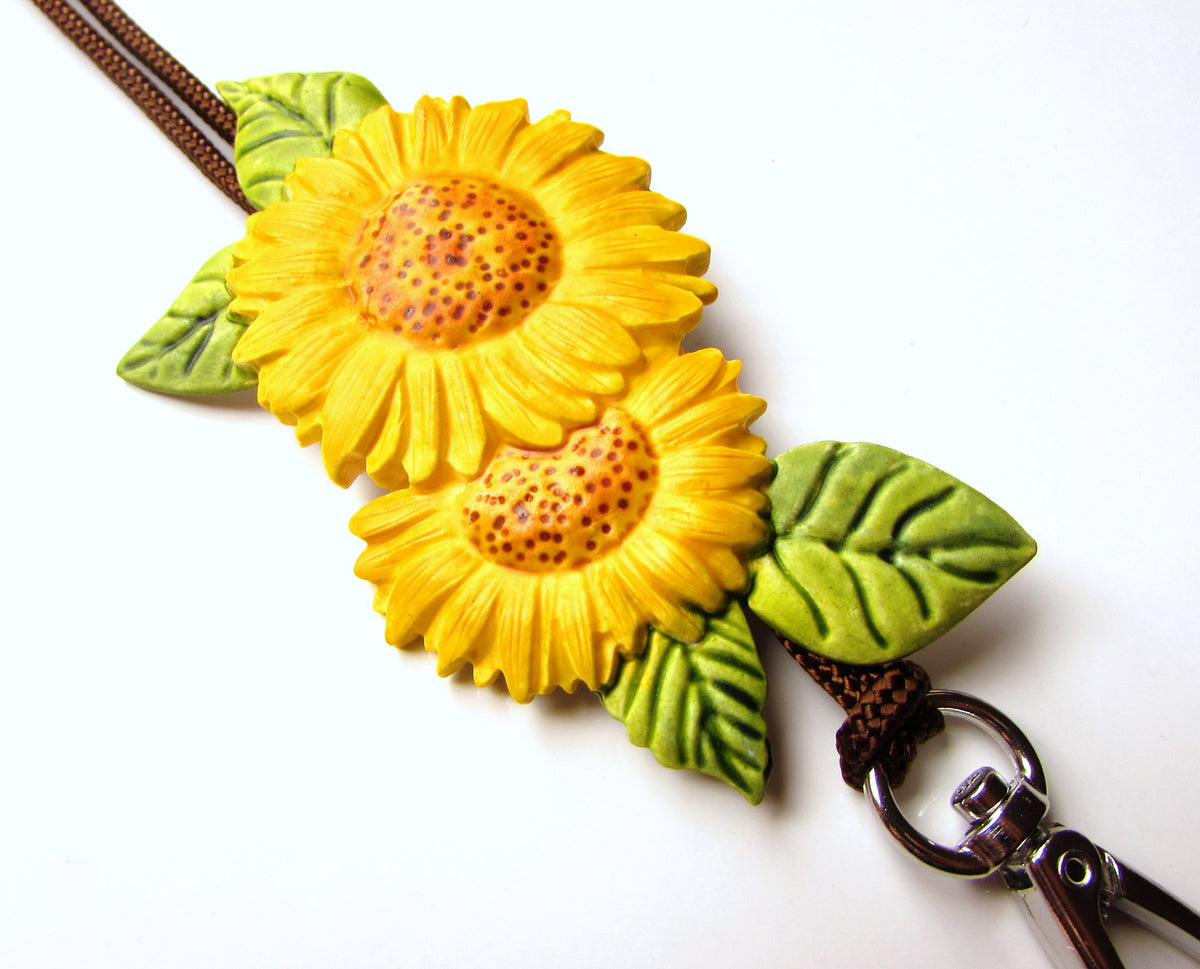 Sunflower Lanyard – Ginger Mint Collection