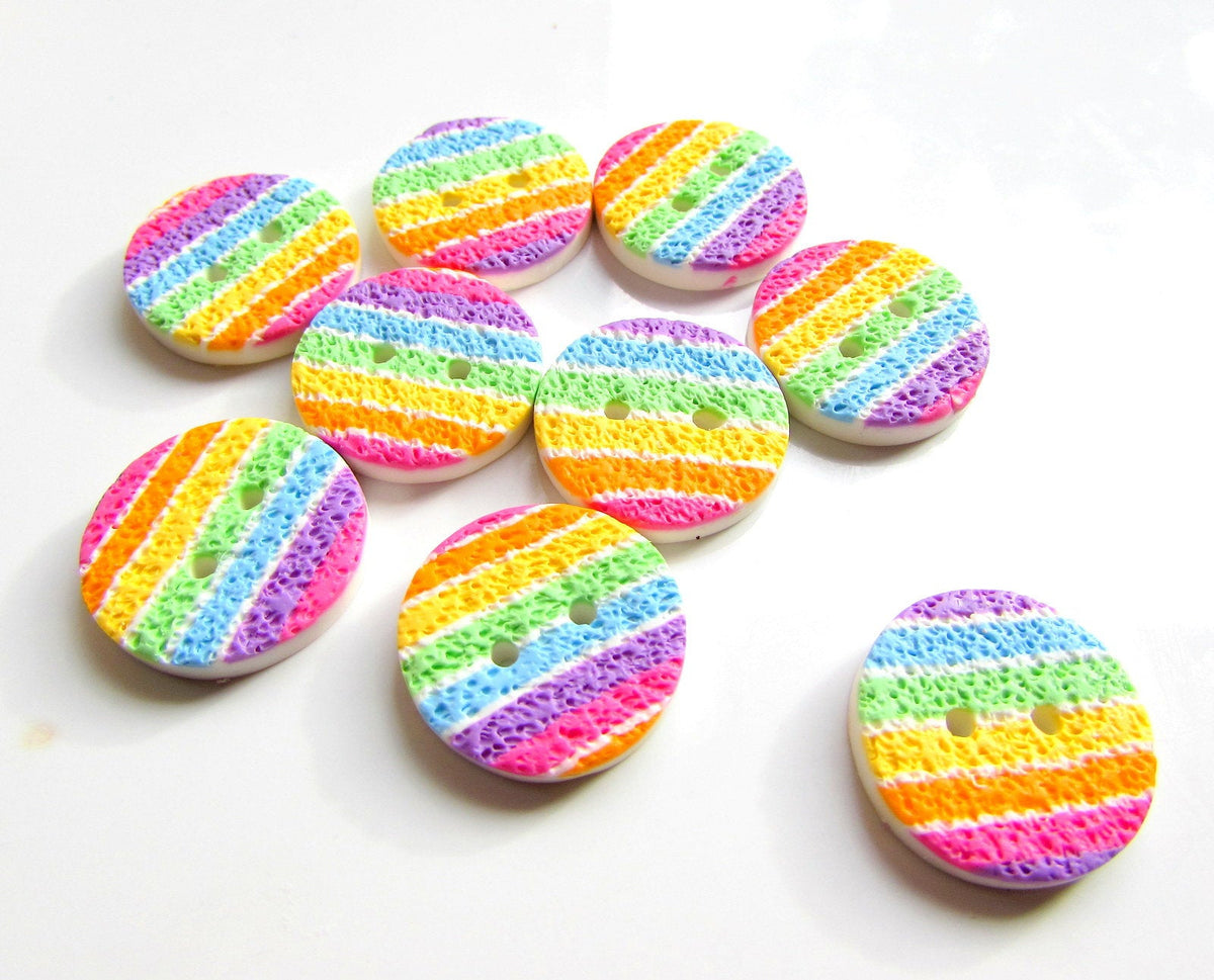 Rainbow Buttons – Ginger Mint Collection